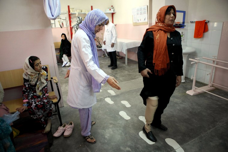 Image: Landmine Victims Receive Treatment At The ICRC Rehabilitation Centre